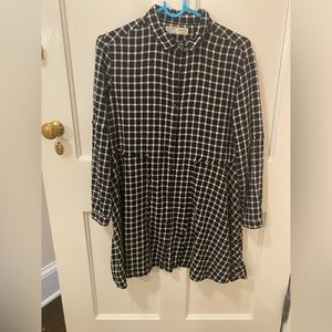 Zara girls plaid pattern dress